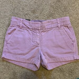 J. Crew Lavender Chino Women's Shorts Sz 0